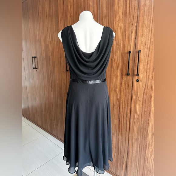 MSK Black Sleeveless Dress Drop Back & Front Size 8 - Picture 2 of 16